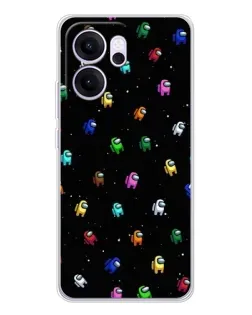 Чехол для OPPO Reno14 FS с картинкой «Экипаж Among Us» Чехол для OPPO Reno14 FS с картинкой «Экипаж Among Us»