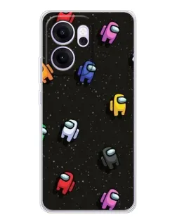 Чехол для OPPO Reno14 FS с картинкой «Космический паттерн Among Us» Чехол для OPPO Reno14 FS с картинкой «Космический паттерн Among Us»