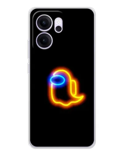 Чехол для OPPO Reno14 FS с картинкой «Among Us неоновое сияние» Чехол для OPPO Reno14 FS с картинкой «Among Us неоновое сияние»