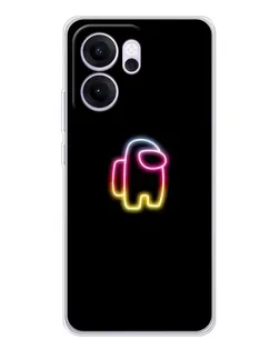 Чехол для OPPO Reno14 FS с картинкой «Among Us градиент» Чехол для OPPO Reno14 FS с картинкой «Among Us градиент»