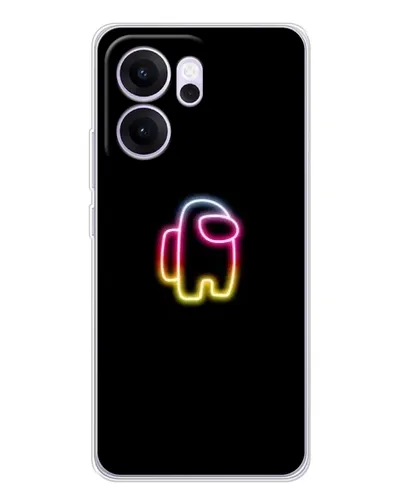 Чехол для OPPO Reno14 FS с картинкой «Among Us градиент» Чехол для OPPO Reno14 FS с картинкой «Among Us градиент»