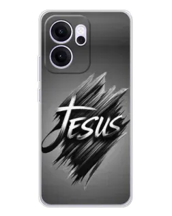 Чехол для OPPO Reno14 FS с картинкой «Надпись Jesus Graffiti»