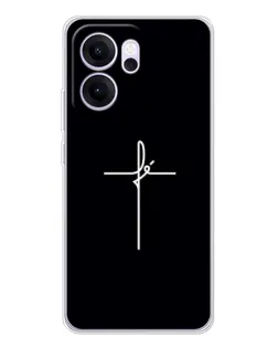 Чехол для OPPO Reno14 FS с картинкой «Тонкий крест» Чехол для OPPO Reno14 FS с картинкой «Тонкий крест»