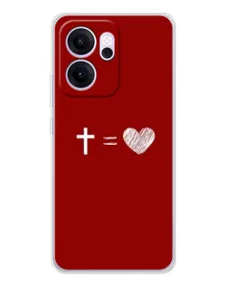 Чехол для OPPO Reno14 FS с картинкой «Уравнение любви» Чехол для OPPO Reno14 FS с картинкой «Уравнение любви»