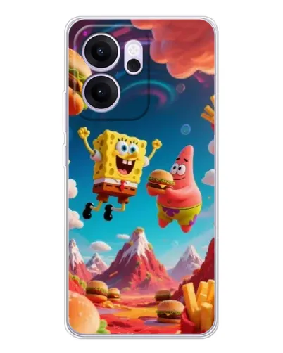Чехол для OPPO Reno14 FS с картинкой «Космический фастфуд» Чехол для OPPO Reno14 FS с картинкой «Космический фастфуд»