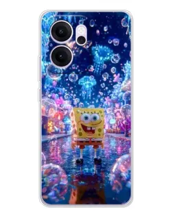 Чехол для OPPO Reno14 FS с картинкой «Неоновый океан»