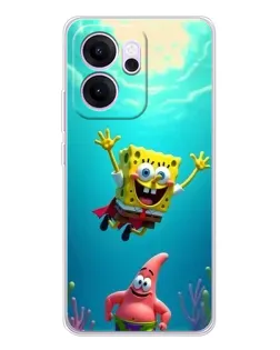 Чехол для OPPO Reno14 FS с картинкой «Спанч Боб под водой» Чехол для OPPO Reno14 FS с картинкой «Спанч Боб под водой»