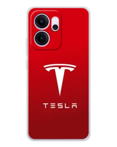 Чехол для OPPO Reno14 FS с картинкой «Tesla Red Classic»