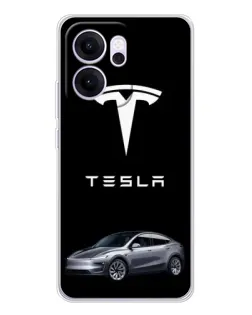 Чехол для OPPO Reno14 FS с картинкой «Tesla Model Y»