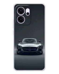 Чехол для OPPO Reno14 FS с картинкой «Mercedes на черном»