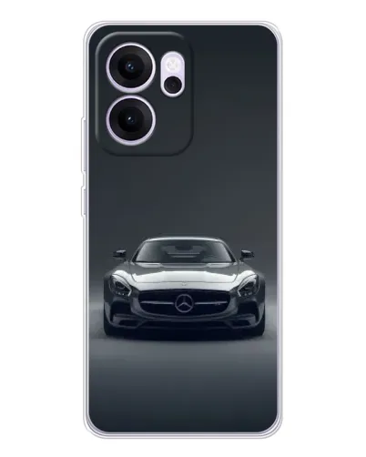 Чехол для OPPO Reno14 FS с картинкой «Mercedes на черном»