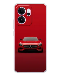 Чехол для OPPO Reno14 FS с картинкой «Красный Mercedes AMG»