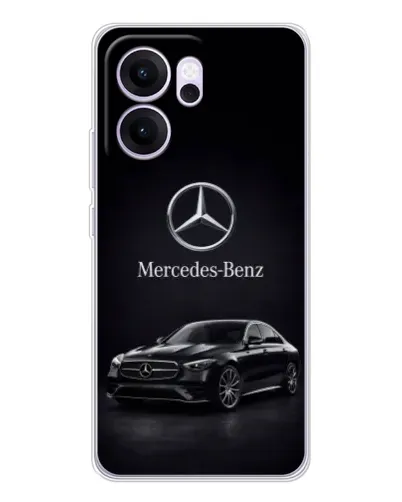 Чехол для OPPO Reno14 FS с картинкой «Mercedes — решетка радиатора»