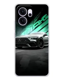 Чехол для OPPO Reno14 FS с картинкой «Темный Mercedes AMG»