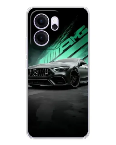 Чехол для OPPO Reno14 FS с картинкой «Темный Mercedes AMG»