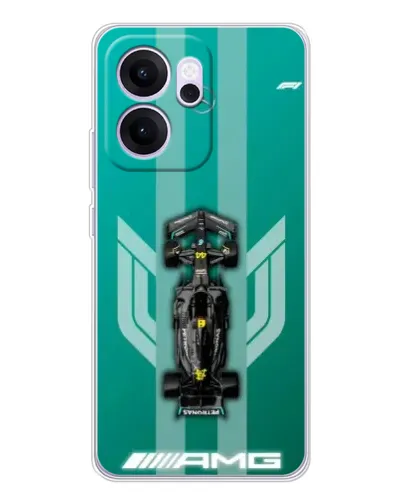 Чехол для OPPO Reno14 FS с картинкой «Mercedes AMG Petronas»