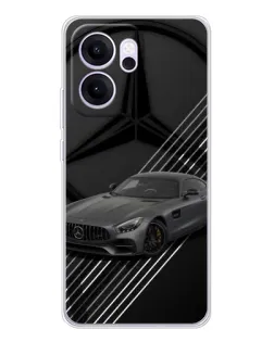 Чехол для OPPO Reno14 FS с картинкой «Mercedes AMG — графика»