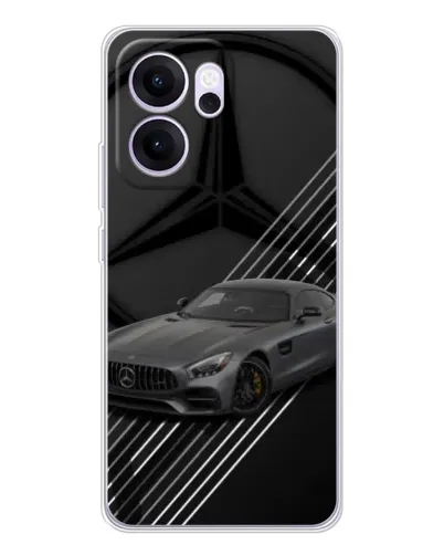 Чехол для OPPO Reno14 FS с картинкой «Mercedes AMG — графика»