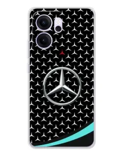 Чехол для OPPO Reno14 FS с картинкой «Mercedes — бирюзовый акцент»