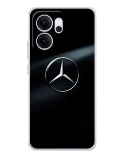 Чехол для OPPO Reno14 FS с картинкой «Mercedes на металле» Чехол для OPPO Reno14 FS с картинкой «Mercedes на металле»