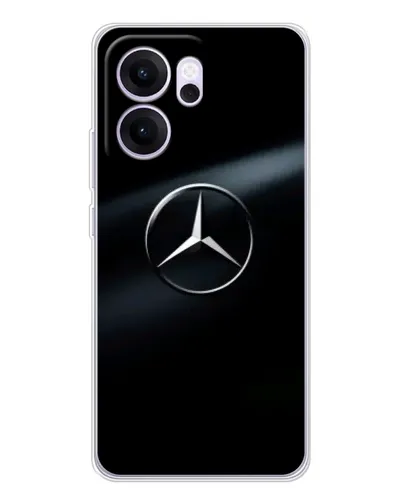 Чехол для OPPO Reno14 FS с картинкой «Mercedes на металле» Чехол для OPPO Reno14 FS с картинкой «Mercedes на металле»
