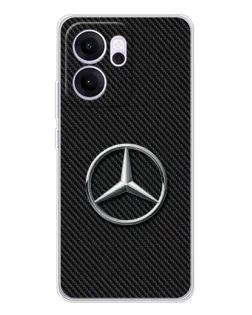 Чехол для OPPO Reno14 FS с картинкой «Карбоновый Mercedes стиль» Чехол для OPPO Reno14 FS с картинкой «Карбоновый Mercedes стиль»
