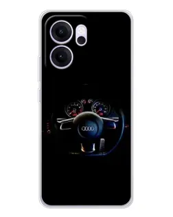 Чехол для OPPO Reno14 FS с картинкой «Салон Audi — руль» Чехол для OPPO Reno14 FS с картинкой «Салон Audi — руль»