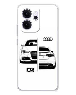 Чехол для OPPO Reno14 FS с картинкой «Audi — контрастный дизайн» Чехол для OPPO Reno14 FS с картинкой «Audi — контрастный дизайн»