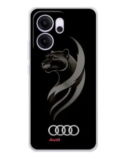 Чехол для OPPO Reno14 FS с картинкой «Графика — пантера и Audi» Чехол для OPPO Reno14 FS с картинкой «Графика — пантера и Audi»