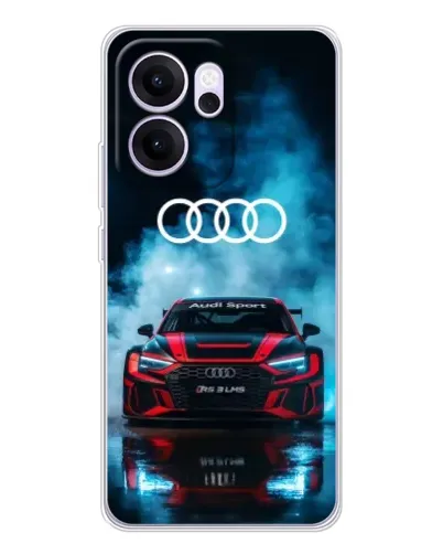 Чехол для OPPO Reno14 FS с картинкой «Audi Sport — неон» Чехол для OPPO Reno14 FS с картинкой «Audi Sport — неон»