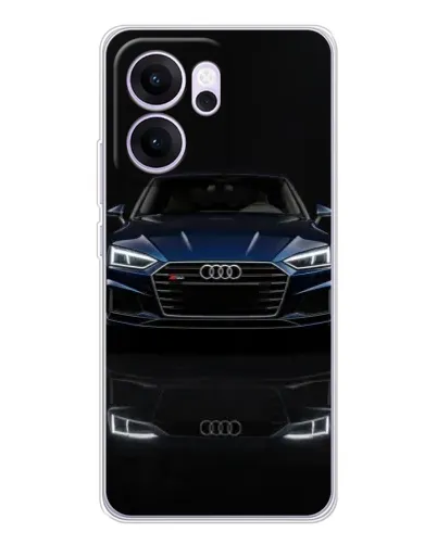 Чехол для OPPO Reno14 FS с картинкой «Audi — ночное отражение» Чехол для OPPO Reno14 FS с картинкой «Audi — ночное отражение»
