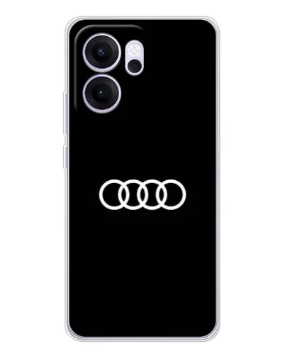 Чехол для OPPO Reno14 FS с картинкой «Audi White Logo» Чехол для OPPO Reno14 FS с картинкой «Audi White Logo»
