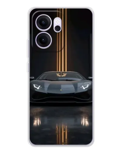 Чехол для OPPO Reno14 FS с картинкой «Lamborghini золотые линии» Чехол для OPPO Reno14 FS с картинкой «Lamborghini золотые линии»