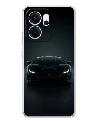 Чехол для OPPO Reno14 FS с картинкой «Черный Lamborghini Aventador» Чехол для OPPO Reno14 FS с картинкой «Черный Lamborghini Aventador»