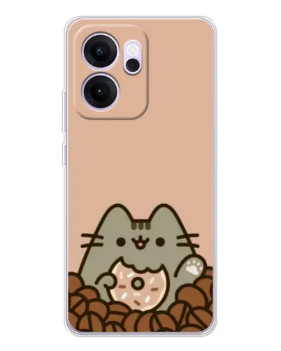 Чехол для OPPO Reno14 FS с картинкой «Кофейный Пушин»