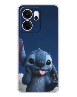 Чехол для OPPO Reno14 FS с картинкой «Стич в облаках»