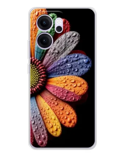 Чехол для OPPO Reno14 FS с картинкой «Радужный цветок» Чехол для OPPO Reno14 FS с картинкой «Радужный цветок»