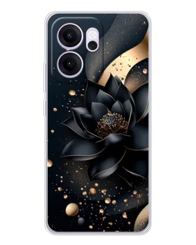 Чехол для OPPO Reno14 FS с картинкой «Черный лотос» Чехол для OPPO Reno14 FS с картинкой «Черный лотос»