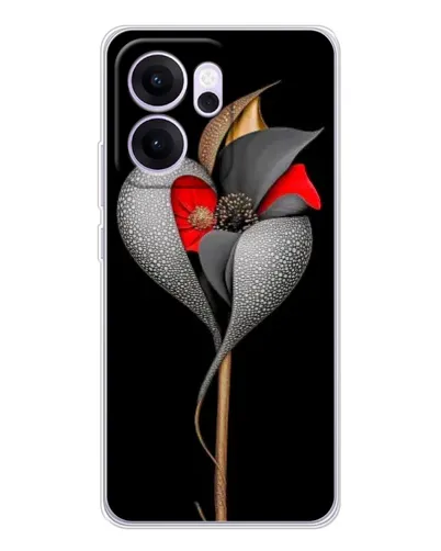 Чехол для OPPO Reno14 FS с картинкой «Серебряный фантазийный цветок» Чехол для OPPO Reno14 FS с картинкой «Серебряный фантазийный цветок»