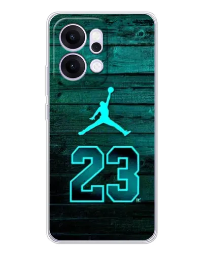 Чехол для OPPO Reno14 Pro с картинкой «Jordan Cyan 23»
