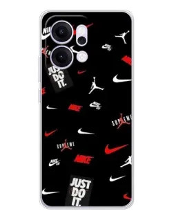 Чехол для OPPO Reno14 Pro с картинкой «Nike Mix Pattern»