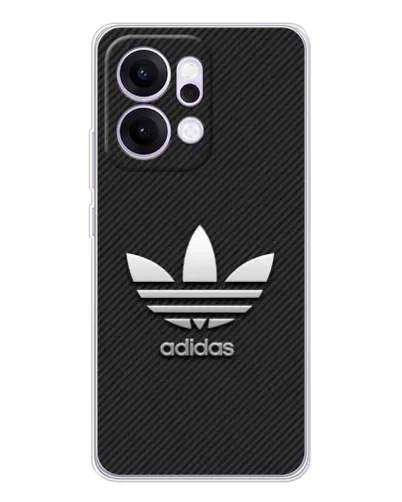 Чехол для OPPO Reno14 Pro с картинкой «Adidas Карбоновая текстура» Чехол для OPPO Reno14 Pro с картинкой «Adidas Карбоновая текстура»