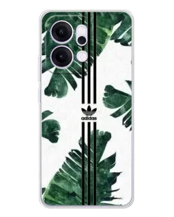 Чехол для OPPO Reno14 Pro с картинкой «Пальмовые листья адидас»