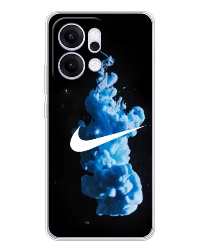 Чехол для OPPO Reno14 Pro с картинкой «Nike и синий дым» Чехол для OPPO Reno14 Pro с картинкой «Nike и синий дым»