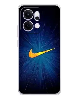 Чехол для OPPO Reno14 Pro с картинкой «Синий пульс Nike» Чехол для OPPO Reno14 Pro с картинкой «Синий пульс Nike»