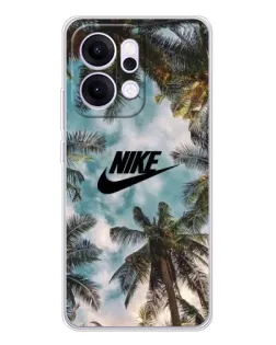 Чехол для OPPO Reno14 Pro с картинкой «Тропический принт Nike» Чехол для OPPO Reno14 Pro с картинкой «Тропический принт Nike»