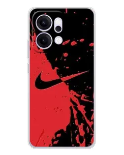 Чехол для OPPO Reno14 Pro с картинкой «Красные брызги Nike» Чехол для OPPO Reno14 Pro с картинкой «Красные брызги Nike»