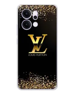 Чехол для OPPO Reno14 Pro с картинкой «LV — золотые искры»
