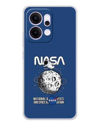Чехол для OPPO Reno14 Pro с картинкой «NASA — лунная миссия»