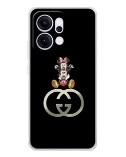 Чехол для OPPO Reno14 Pro с картинкой «Минни Маус на лого» Чехол для OPPO Reno14 Pro с картинкой «Минни Маус на лого»